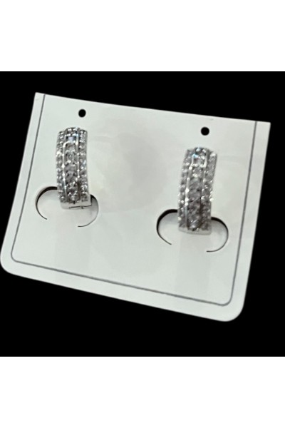 Gümüş renk 14 K xuping  küpe  aşk sadakat EVLİLİK vazgeçilmezlik manifest Kleopatra yağı hediyeli 